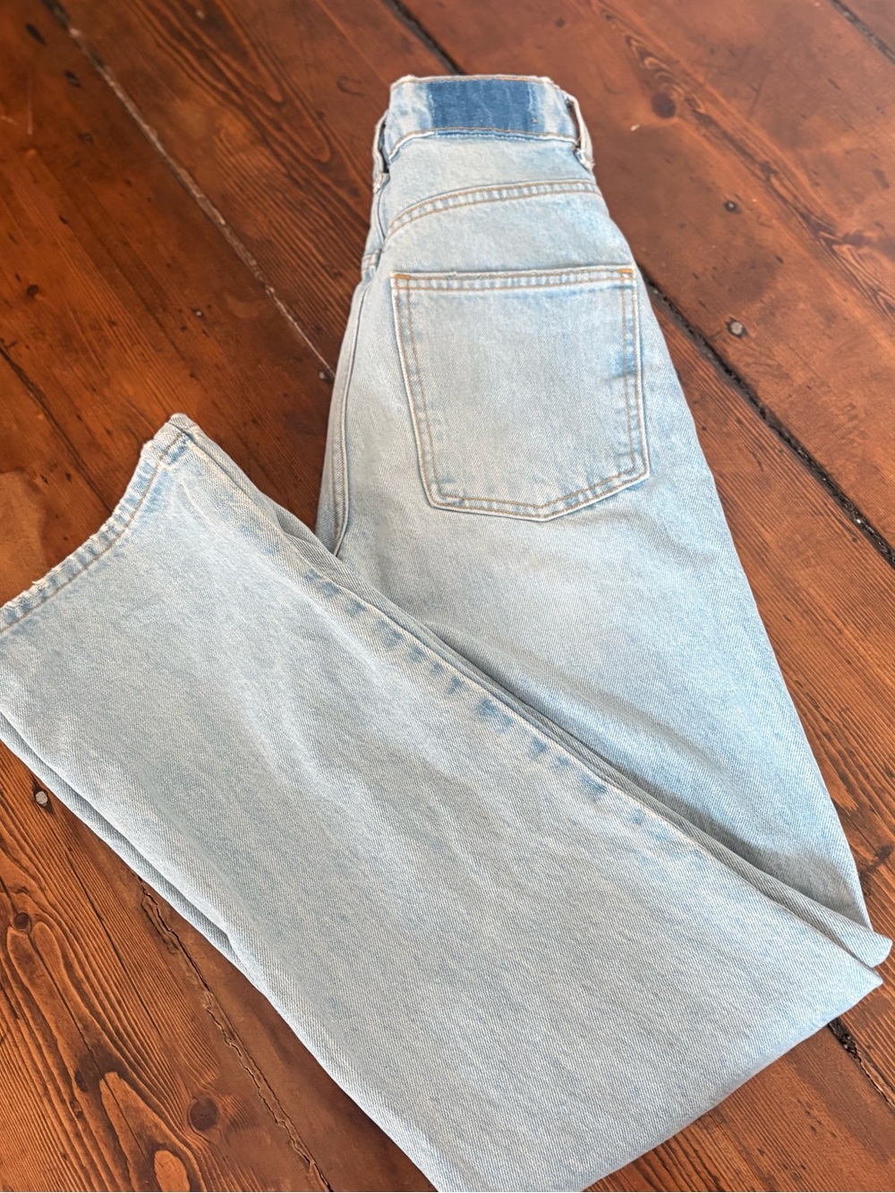 Zara Light Blue Straight Jeans